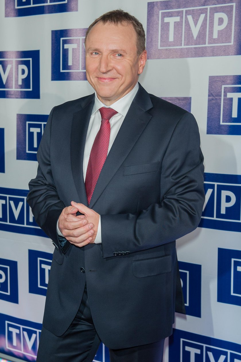 Kurski z narzeczoną na imprezie TVP