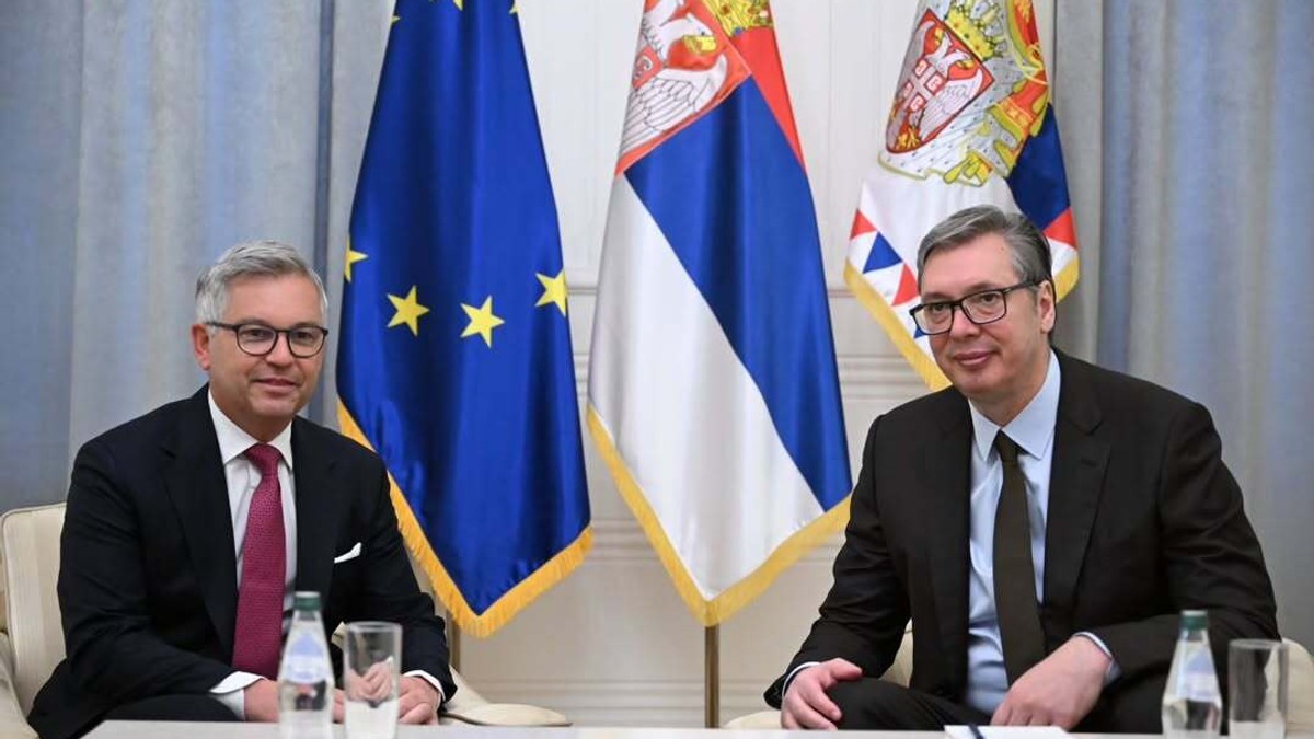 Aleksandar Vučić i evropski komesar za unutrašnje poslove i migracije Magnus Bruner