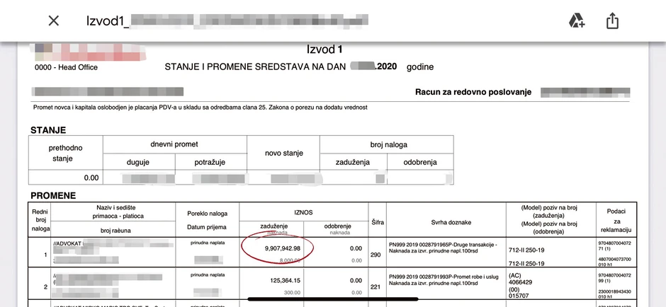 Investitor je vratio Jasniću sumu od 80.000 evra uplatom na račun njegovog advokata