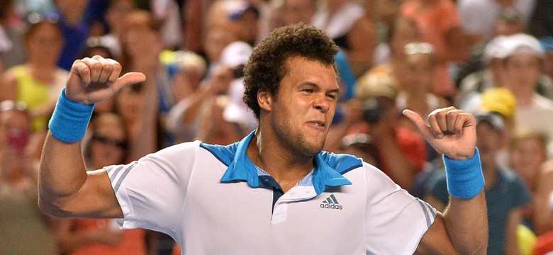 Jo-Wilfried Tsonga pokazał, jak gorąco jest w Australii - dość nietypowo...