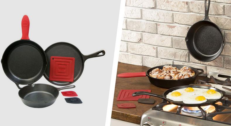 Save Big on This Top-Rated Cast-Iron Skillet Set