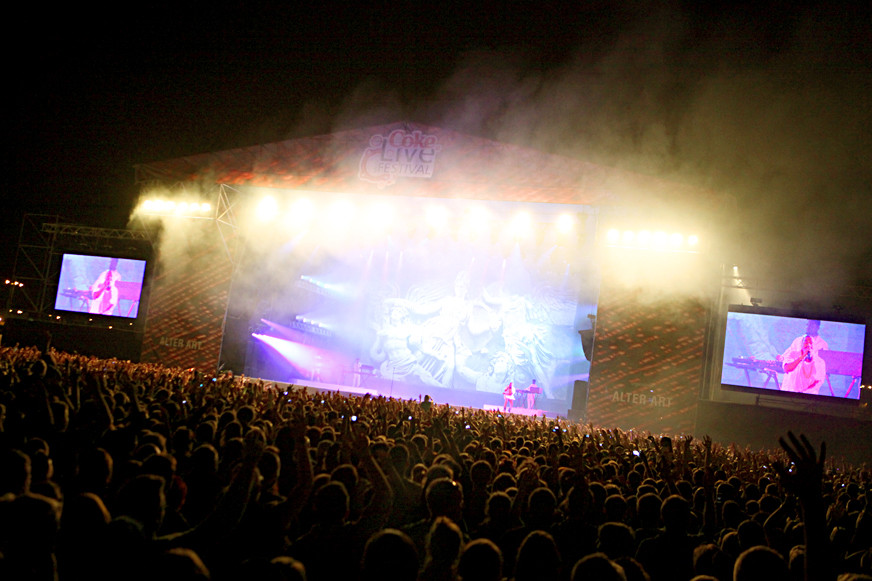 Kanye West na Coke Live Music Festival 2011 (fot. Joanna Combik/Onet.pl)