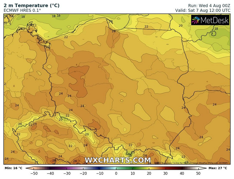 W sobotę czeka nas wzrost temperatury