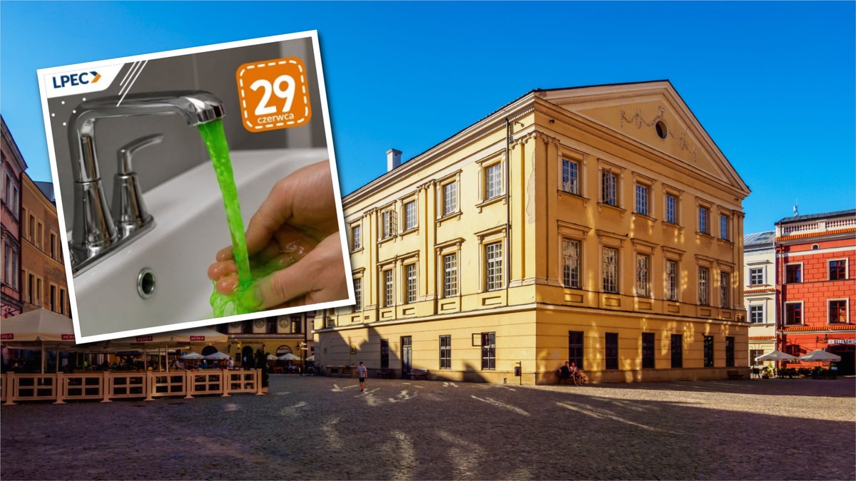 Mieszkańców może zaskoczyć zielona woda z kranów. LPEC zapowiedział nietypową akcję