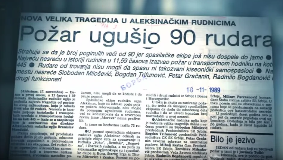 Naslov u novinama nakon tragedije