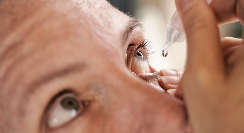 A man (not pictured) said he lost vision in one eye after using EzriCare Artificial Tears eye drops, which have been linked to drug-resistant bacterial eye infections.RUBEN BONILLA GONZALO/Getty Images