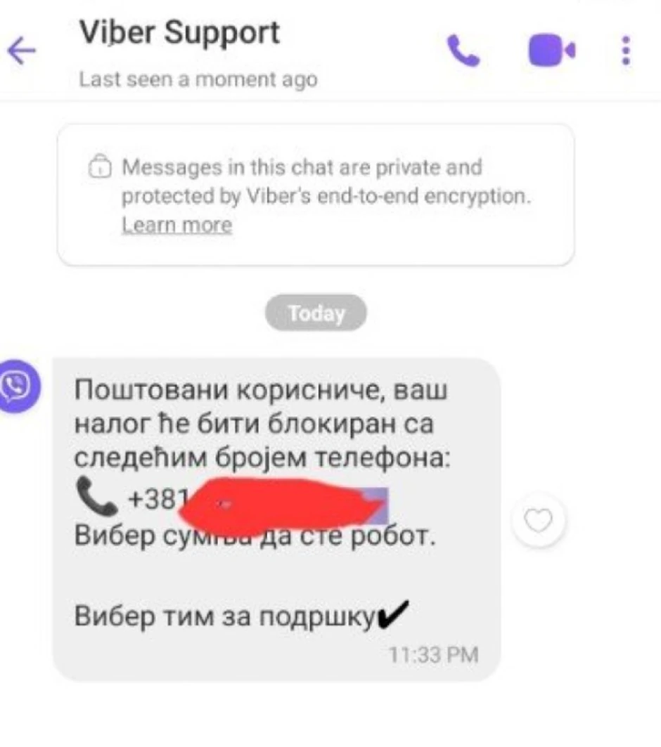 Viber prevara