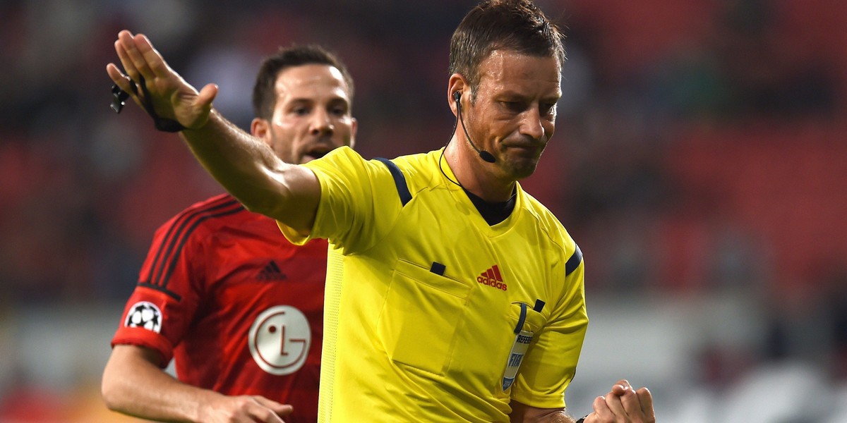 Mark Clattenburg - arbiter piłkarski, który sędziuje w Premier Legaue i Lidze Mistrzów