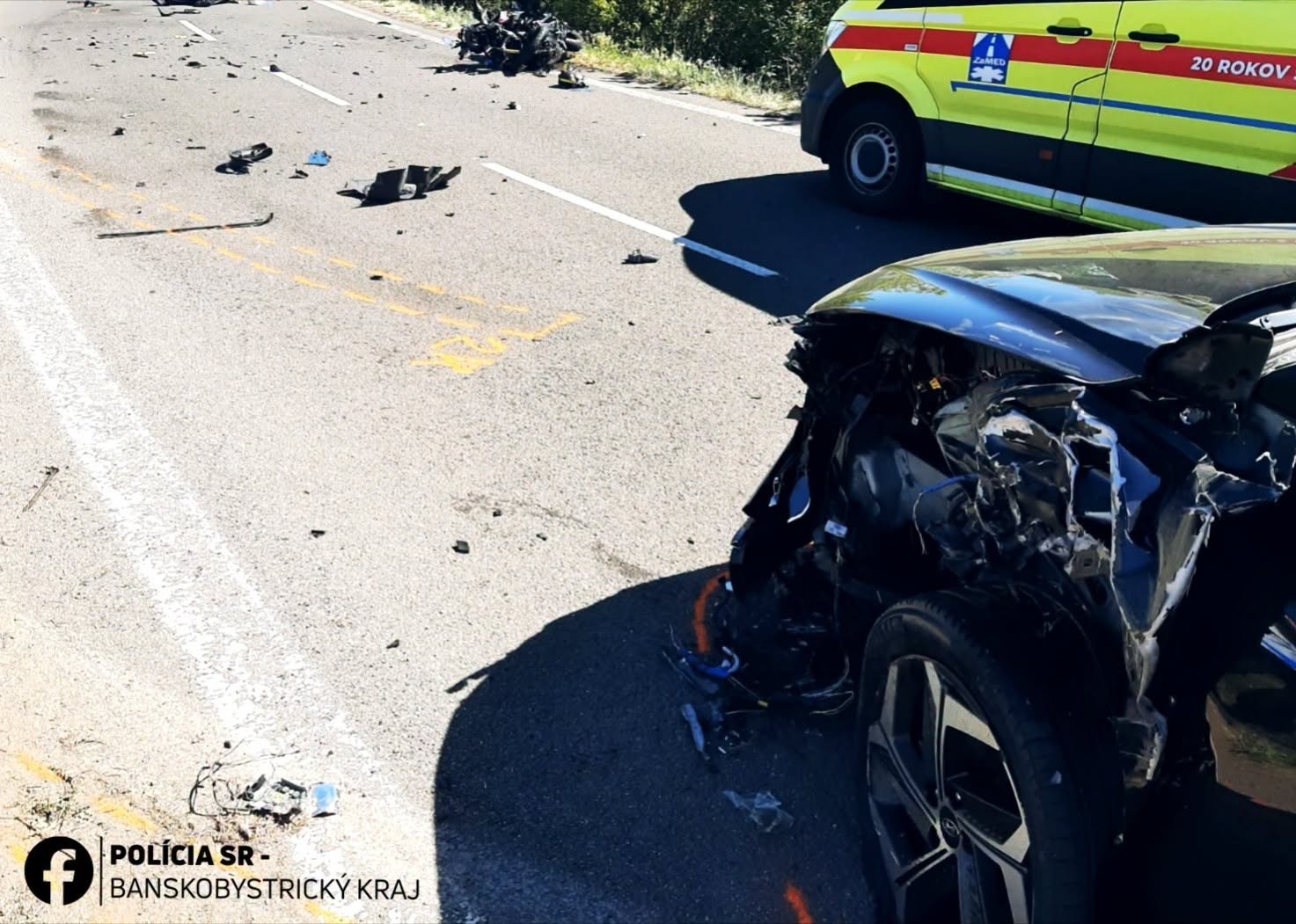 Pri nehode v Kováčovciach zomrel 54-ročný maďarský motocyklista. 