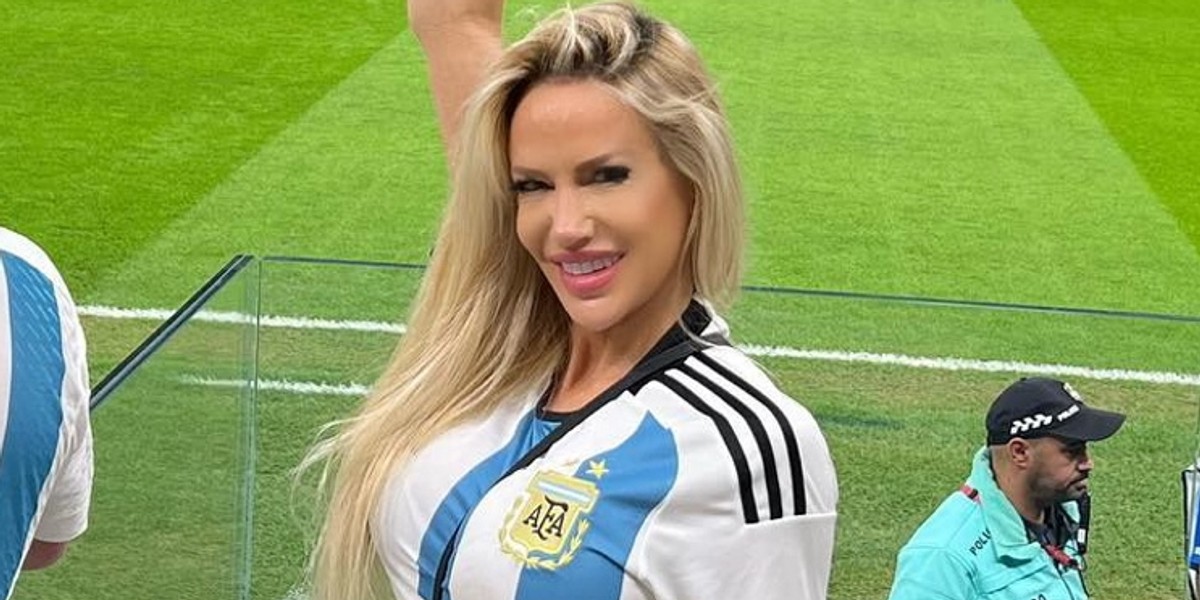 Luciana Salazar to najseksowniejsza fanka reprezentacji Argentyny.