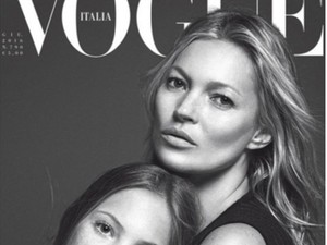 Kate Moss kislányával szerepel a Vogue gyönyörű címlapján