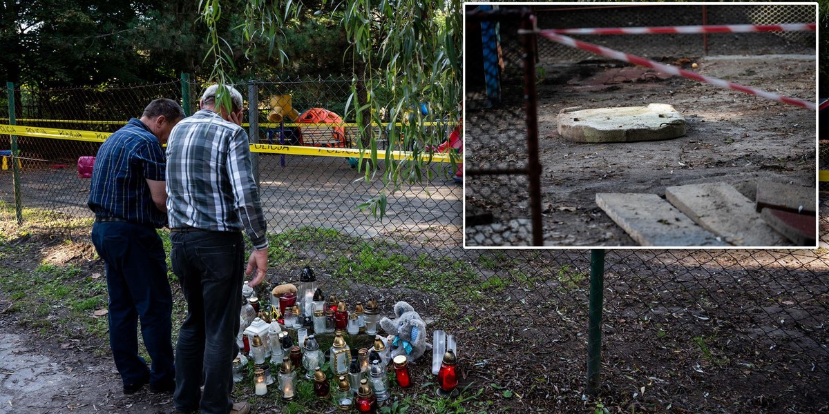 - Ten kto pozwolił na zabawę w tym miejscu jest idiotą - mówi dziadek zmarłego Mareczka.