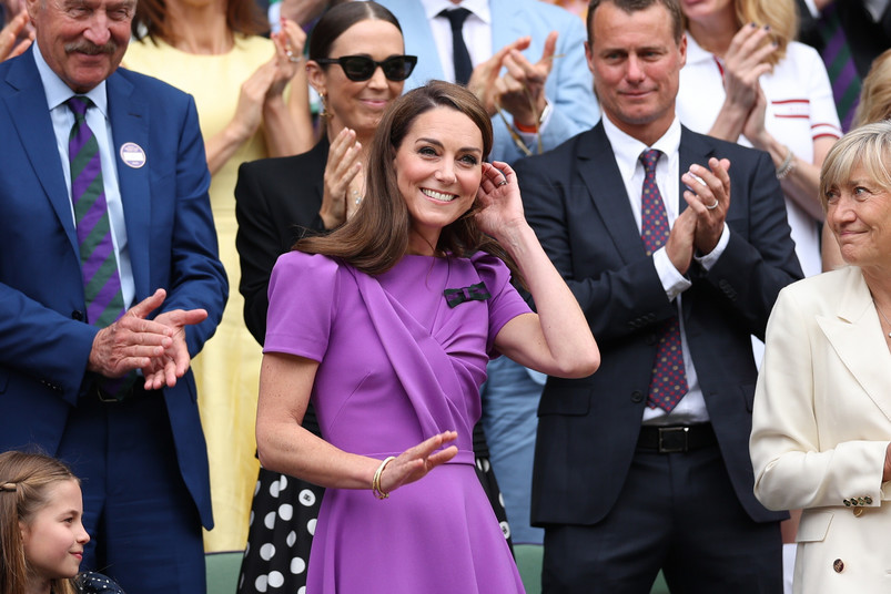 Księżna Walii pojawiła się na Wimbledonie. Kate powitana owacjami na stojąco