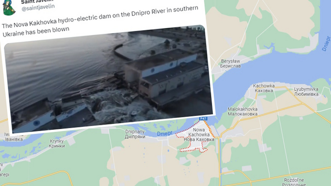 Rosjanie wysadzili zaporę na Dnieprze. Rozmiar katastrofy może być ogromny