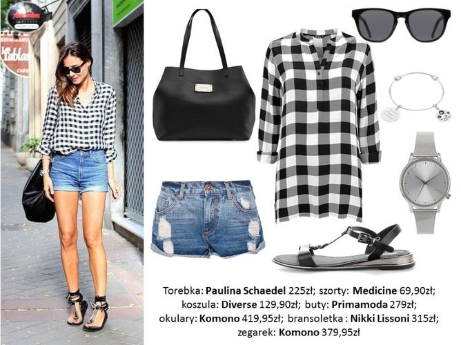 STYLIZACJE z koszulą w kratę