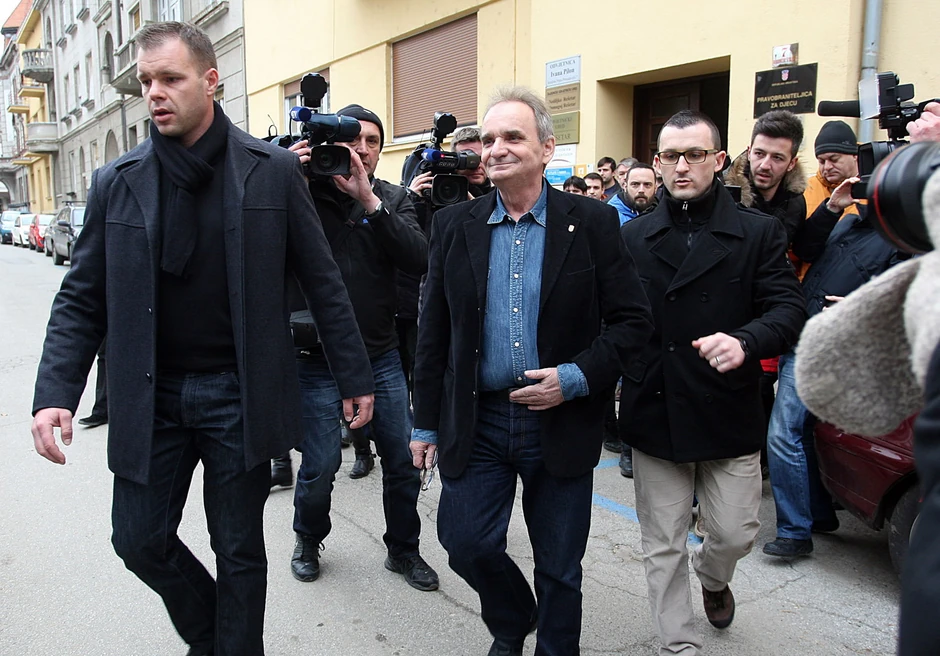 Hapšenje Branimira Glavaša u Osijeku 5. marta 2015