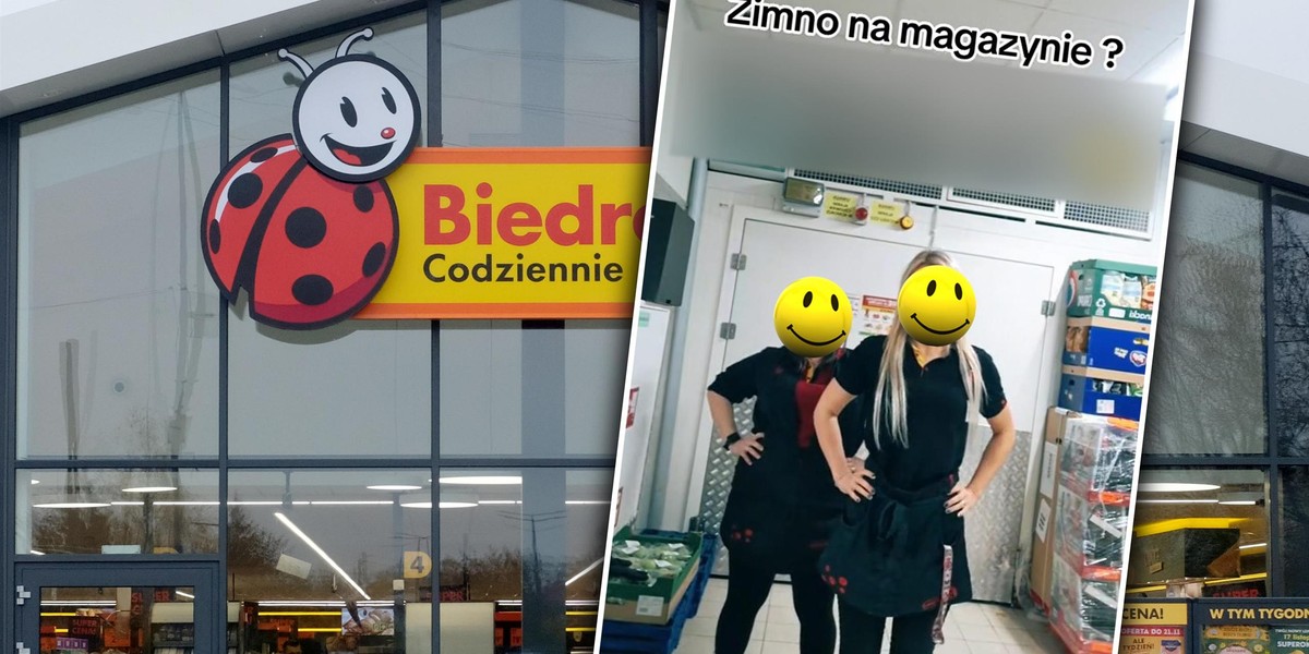 Pracownice Biedronki pokazały, co robią, kiedy jest im zimno na magazynie