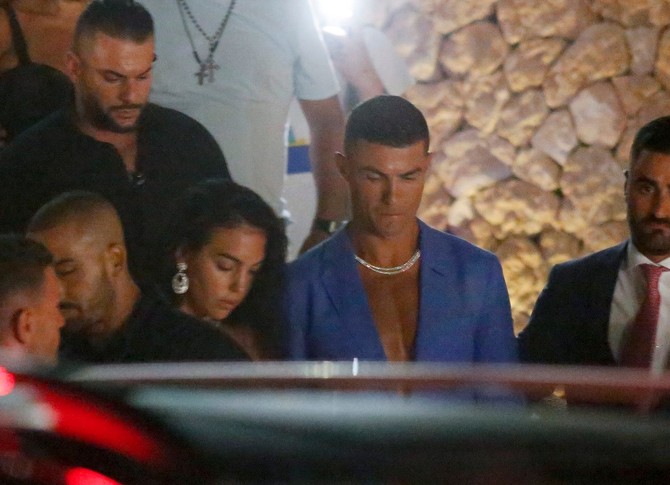 Georgina Rodrigez i Kristijano Ronaldo na Ibici foto:  Elkin Cabarcas / MEGA/The Mega Agency