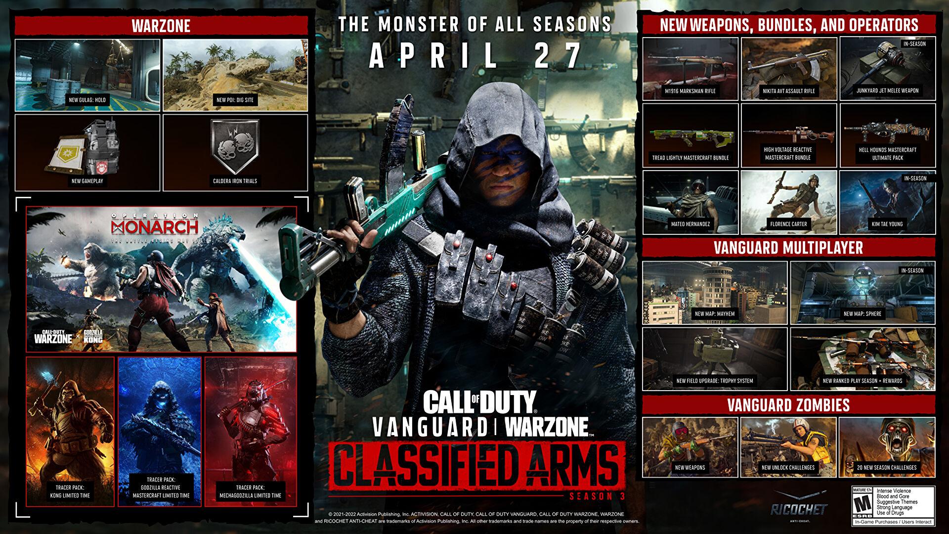Nová sezóna Call of Duty: Vanguard a Warzone štartuje už 27. apríla.
