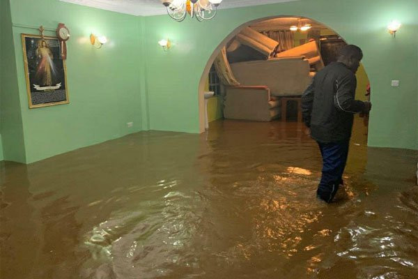 Flooded home at Varsityville estate in Kamakis