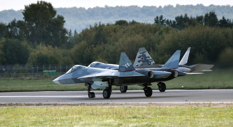 Russia's top Su-57 stealth fighter jet hit for first time, Ukraine's ...