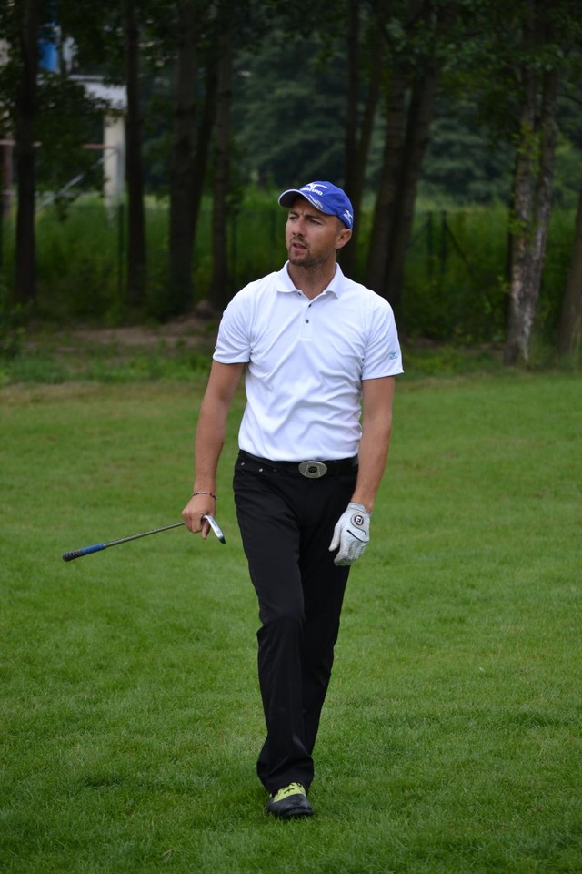 Jerzy Dudek na polu golfowym