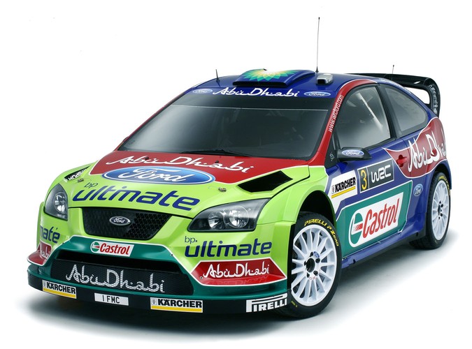 Fabryczny zespół to 'BP Ford Abu Dhabi World Rally Team'