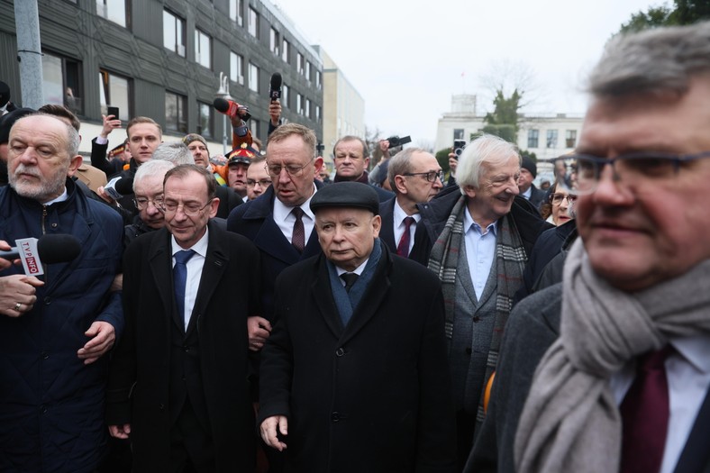 Mariusz Kamiński, Jarosław Kaczyński oraz Maciej Wąsik