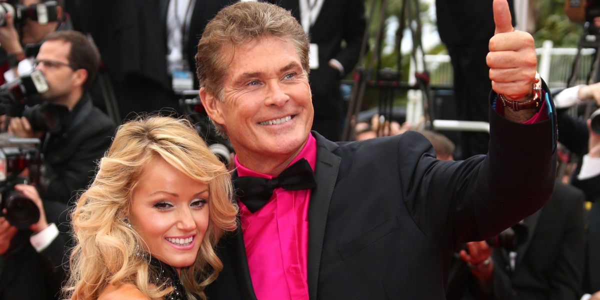 David Hasselhoff z dziewczyną Hayley Roberts