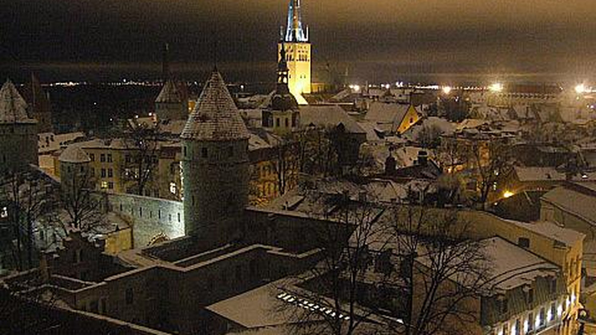 Galeria Estonia - Tallin, stare miasto nocą, obrazek 1