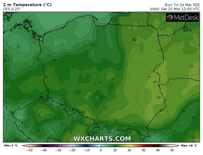 Temperatura nieco spadnie, ale nadal będzie ciepło