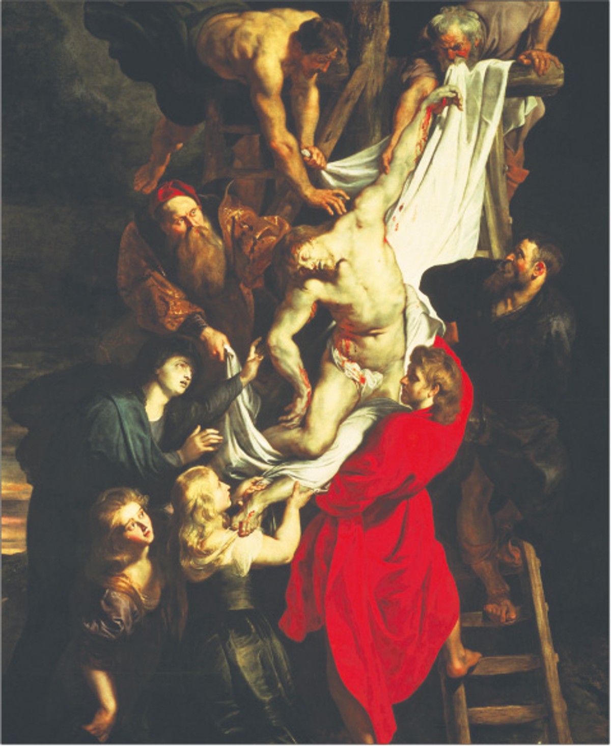 Peter Paul Rubens – Zdjęcie z krzyża. Obraz skradziony w 1973 roku z kościoła w Kaliszu Fot. AKG/East News
