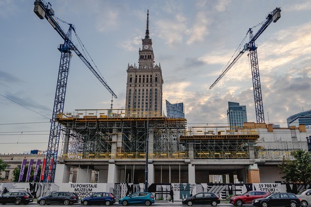 budowa siedziby Muzeum Sztuki Nowoczesnej w Warszawie