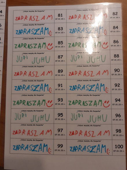 Od 26 listopada w Bugsy's dostępna jest pula 100 biletów - każdy został ręcznie wykonany przez Kacpra! · fot. materiały prasowe