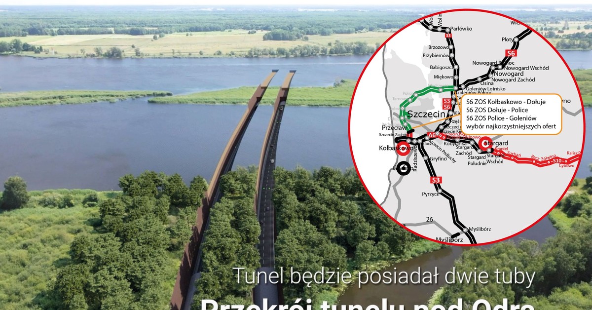 Ring wokół Szczecina i tunel pod Odrą. Wiadomo, kto wybuduje Zachodnią Obwodnicę Szczecina [MAPA]