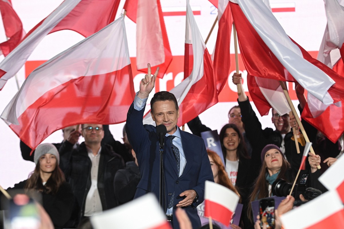 Rafał Trzaskowski na wiecu po debacie w TVP , 12 maja 2025