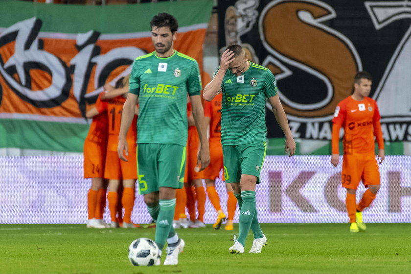 Pilka nozna. Ekstraklasa. Zaglebie Lubin - Slask Wroclaw. 14.09.2018