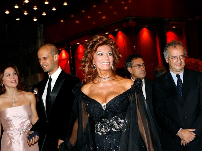 Sofija Loren sa sinom