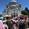 Hram Svetog Save zbog pojasa Presvete Bogorodice