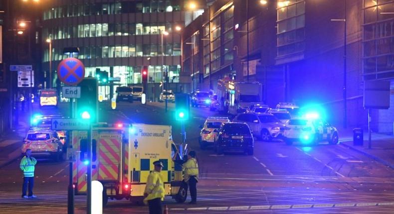 Pop stars and other celebrities voice horror and grief at the attack on a concert by US star Ariana Grande in Manchester, England