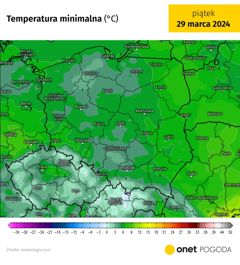 To będzie ciepła noc