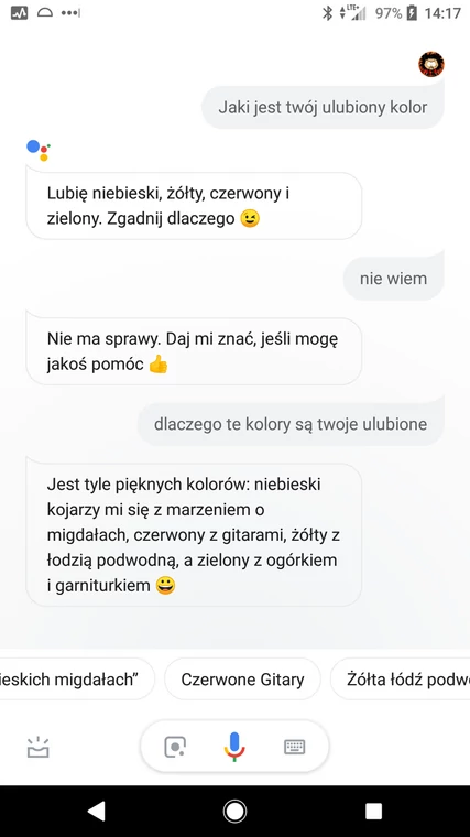 Asystent Google opowiada o swoich ulubionych kolorach. Nawiązania zrozumiałe jedynie dla Polaków są bardziej niż oczywiste