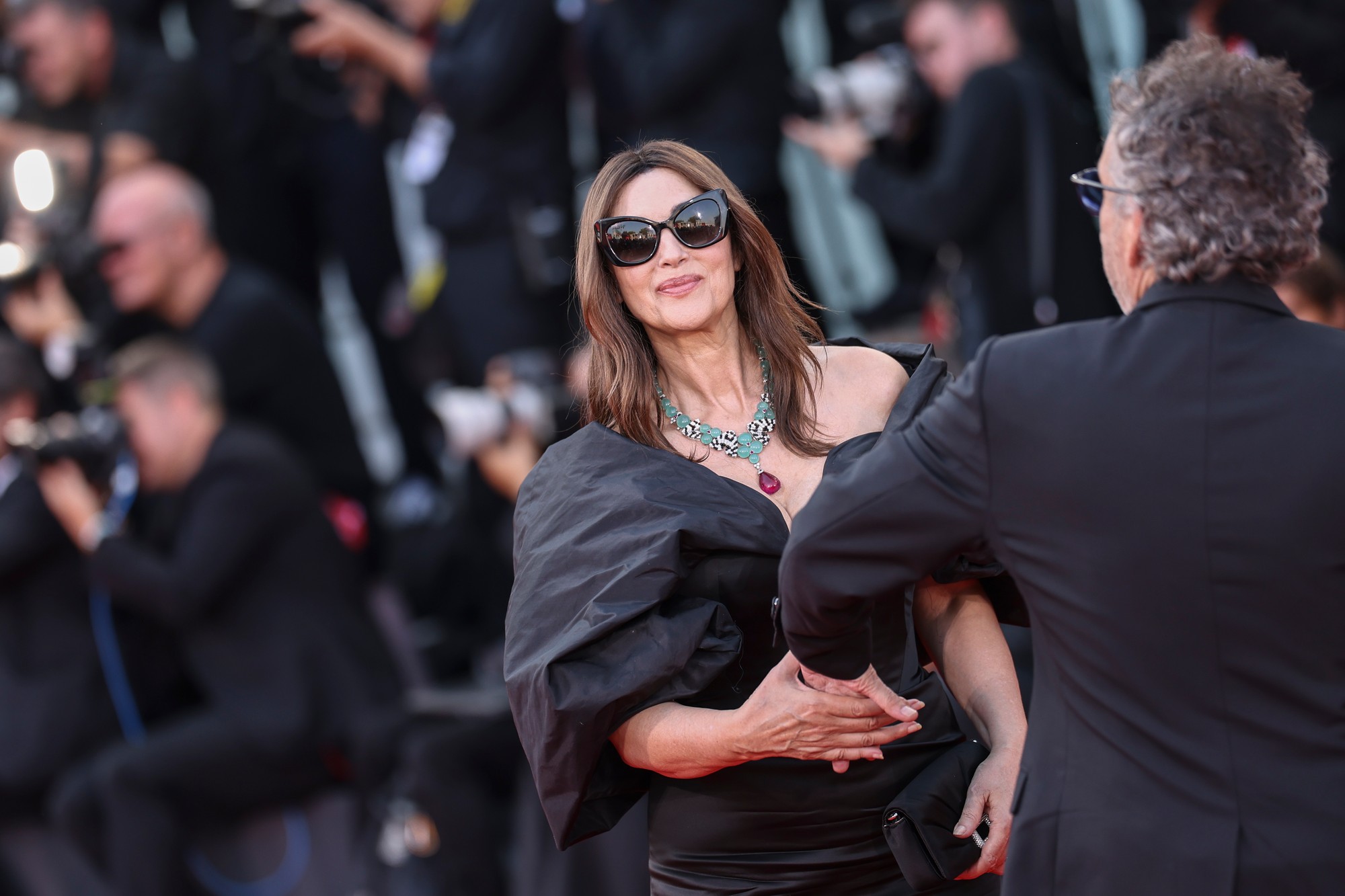 Talianska herečka Monica Bellucci na filmovom festivale v Benátkach.