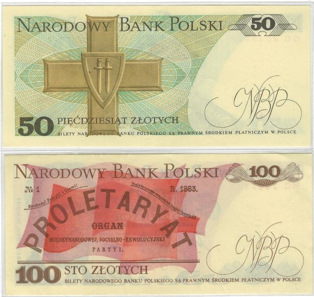 Polskie historyczne banknoty - autor: zbiory Justyny i Damiana Okrętów