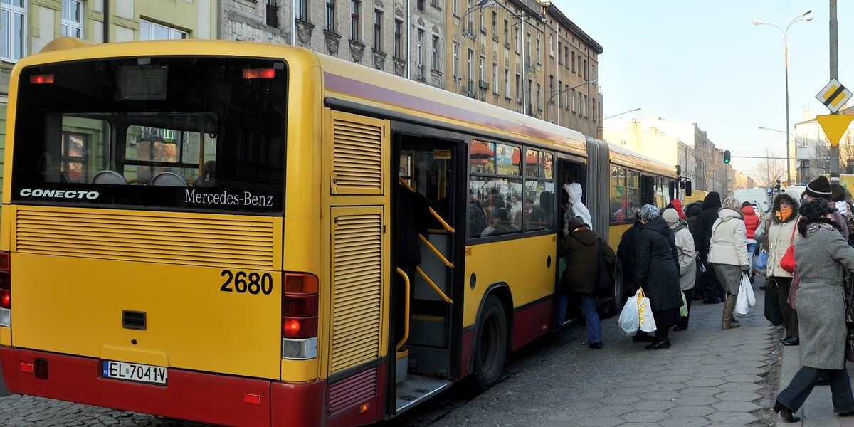 autobus w Łodzi