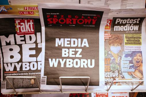 Protest mediów w Polsce - Media bez wyboru.