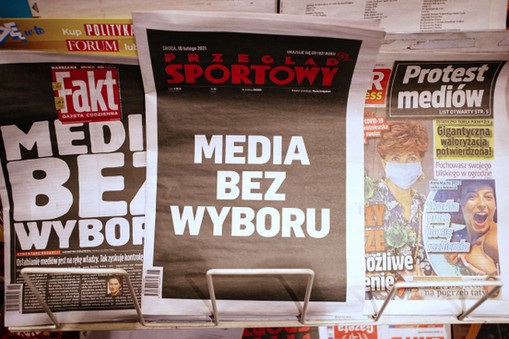 Protest mediów w Polsce - Media bez wyboru.