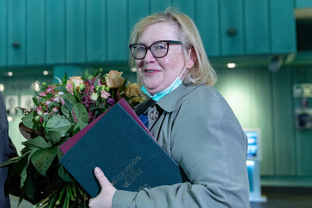 26.05.2020 Warszawa , Sad Najwyzszy . Nowa Pierwsza Prezes Sadu Najwyzszego Malgorzata Manowska podczas pierwszej konferencji prasowej . Fot. Dawid Zuchowicz / Agencja Wyborcza.pl