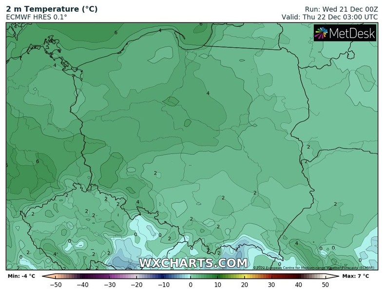 Nad ranem miejsca z przymrozkami będziemy mogli policzyć na palcach jednej ręki