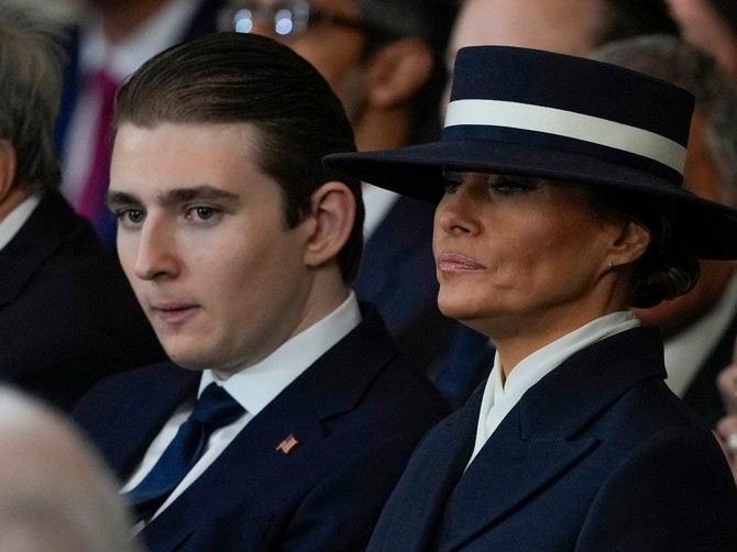 Baron i Melanija Tramp